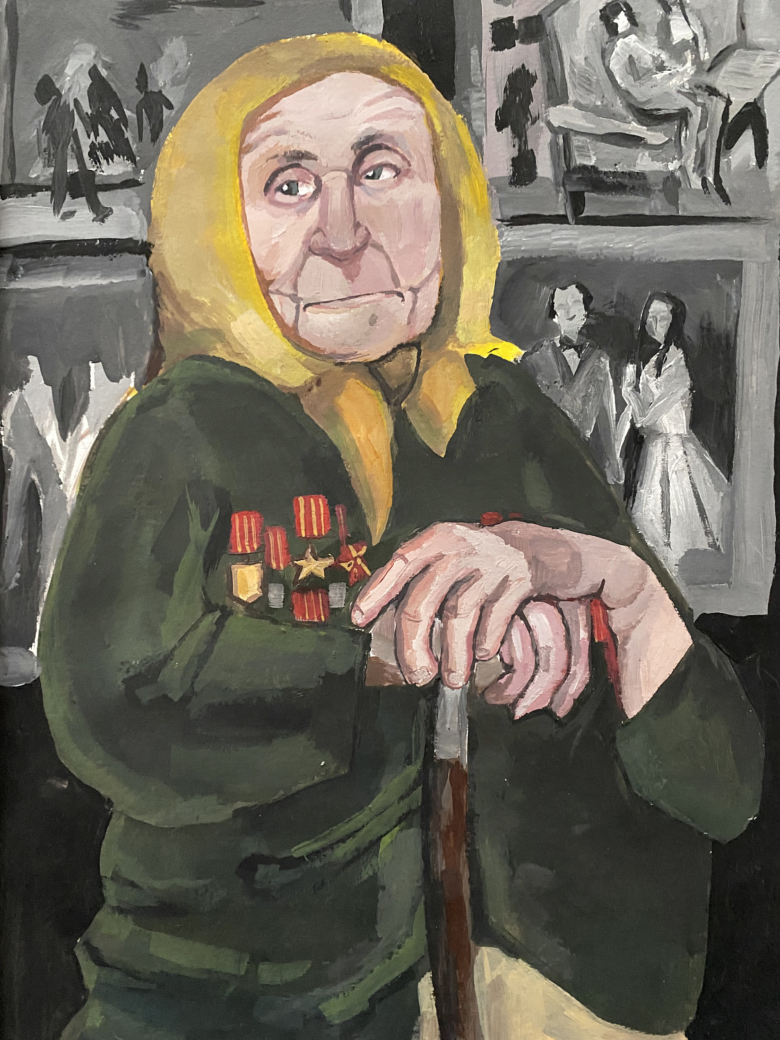 Ангархаев Данир, 9 лет. Наш город, бумага, см.техника Преподаватель Гармаева С.Ю.