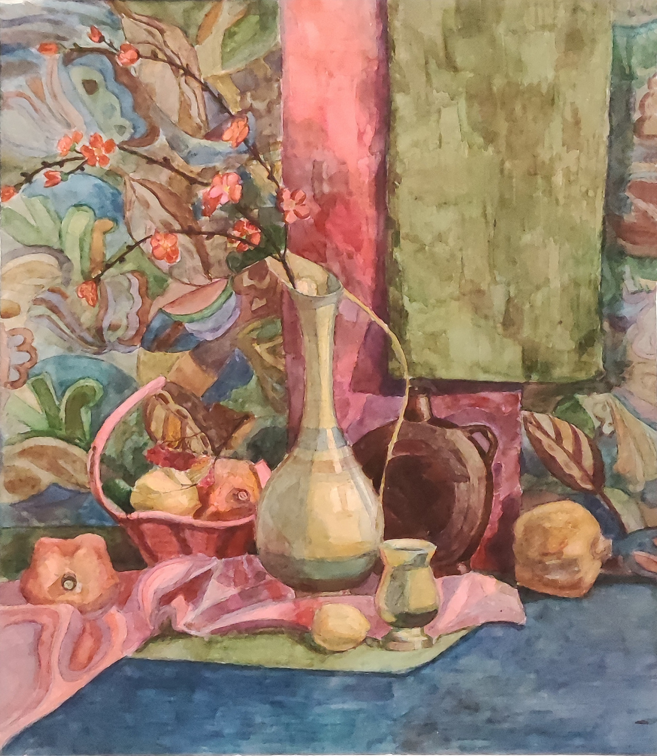 Бухаев Игорь, 15 л., Натюрморт  Восточный, бум., акв., 2011 г. Преподаватель Борисова Е.С